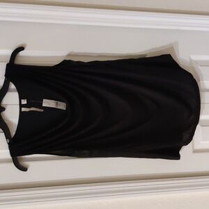 New York & Company Street Wear Womens Black Sleeveless Blouse NWT Size Small